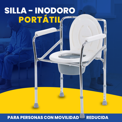Silla - Inodoro Portátil - Para Personas con Movilidad Reducida