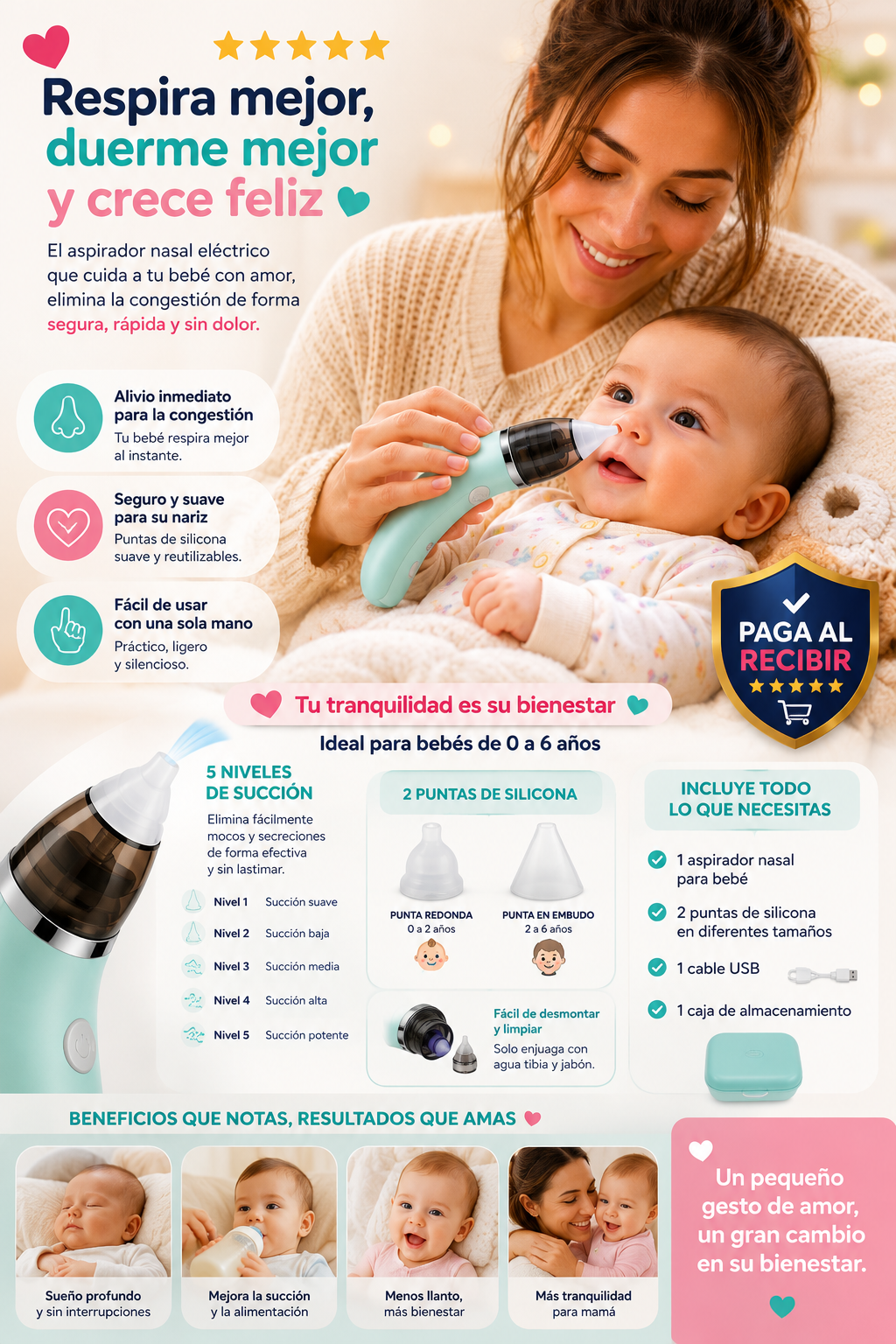 Aspirador Nasal para niñ@s