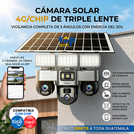 Cámara Solar 4G de Triple Lente