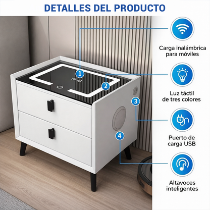 Mesa de Noche Inteligente LED